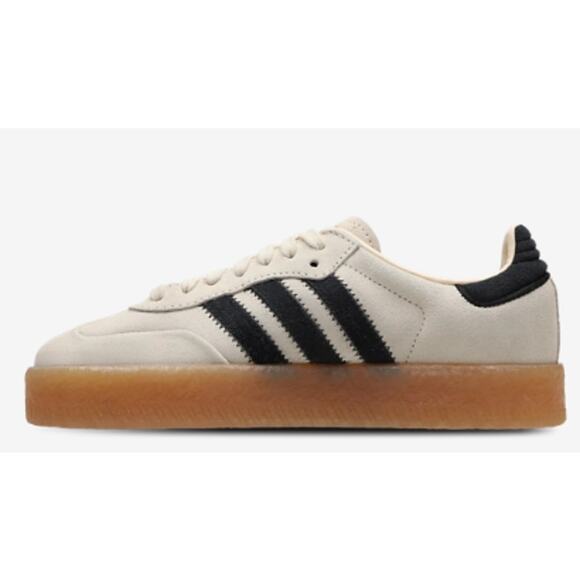 adidas Shoes - adidas sambae Cream and Black Athletic Shoes